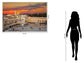 Tempered Glass With Foil - Jerusalem Wailing Wall - Light Brown