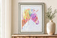 22x26 Fluorescent Zebra II By Victoria Borges - Purple