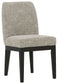 Burkhaus - Dining UPH Side Chair (Set of 2) - Beige / Dark Brown