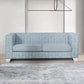 Saree - Sofa - Light Teal Chenille & White