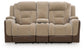 Mixed Motion - Power Reclining Loveseat With Console / Adjustable Headrest