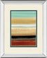 Horizon Lines I By Tesla Mirrored Frame - Light Brown