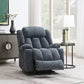 Omarion - Power Recliner With Lift, Heating & Massage - Blue Chenille