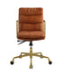 Dudley - Office Chair - Rust Top Grain Leather