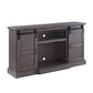 Admon - TV Stand With Fireplace - Gray Oak