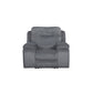 Teddy - Recliner With Power Headrest & Footrest - Gray