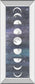 Moon Chart I By Naomi Mccavitt - Mirror Framed Print Wall Art - Dark Gray
