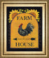 Sunny Farmhouse By Lisa Hillker - Framed Print Wall Art - Orange