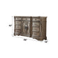 Northville - Dresser With Wooden Top - Antique Silver