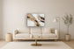 Radiant Bronze Current - 35" x 47" Framed Wall Art - Gold