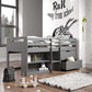 Fabiana - Twin Loft Bed With Storage - Gray