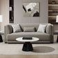 Glenda - Sofa With 3 Pillows - Gray Chenille
