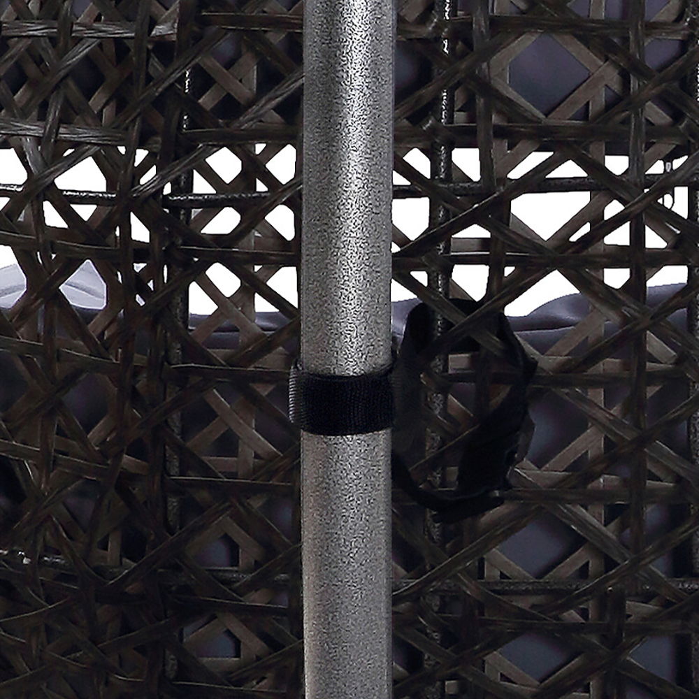 Vasant - 52" Hanging Chair - Fabric & Wicker