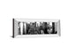 Panorama Of NYC VII By Jeff Pica - Mirror Framed Print Wall Art - Dark Gray
