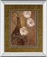 Flores En Umber I By Nan - Mirror Framed Print Wall Art - Light Brown