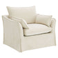 Shane - Chair With 2 Pillows - Beige Linen