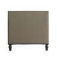 House Beatrice - Chair With Pillow - Tan Synthetic Leather , Black Synthetic Leather & Charcoal