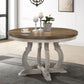 Cillin - Round Dining Table - Walnut & Antique White