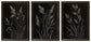 Janisburg - Wall Art Set (Set of 3) - Black / White / Brown