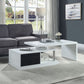 Buck II - Coffee Table With Swivel Top - White & Black High Gloss