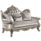 Libertee - Loveseat With 3 Pillows - Beige Fabric & Champagne