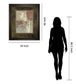 Lily Silhouette By Various - Framed Print Wall Art - Light Brown