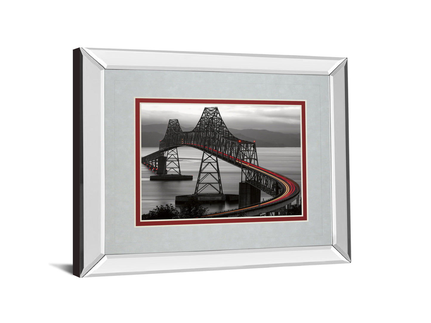Boomerang By Aaron Reed - Mirror Framed Print Wall Art - Dark Gray