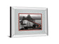 Boomerang By Aaron Reed - Mirror Framed Print Wall Art - Dark Gray