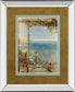 Ocean Retreat Il By Stiles - Mirror Framed Print Wall Art - Light Brown