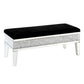 Noralie - 19" Bench With Storage - Mirrored & Faux Diamonds