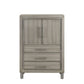 Lennox - Door Chest With Shoe Storage & LED Light - Gray