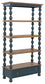 Finnworth - Bookcase - Blue / Brown