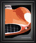 Ferrari Classic By Malcolm Sanders - Framed Print Wall Art - Orange