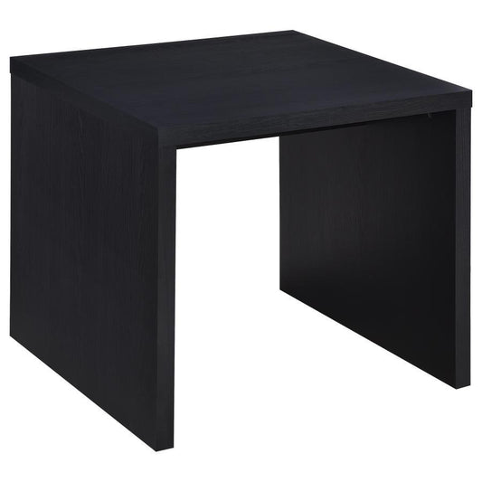 Knapp - Engineered Wood Square Side End Table - Black
