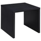 Knapp - Engineered Wood Square Side End Table - Black