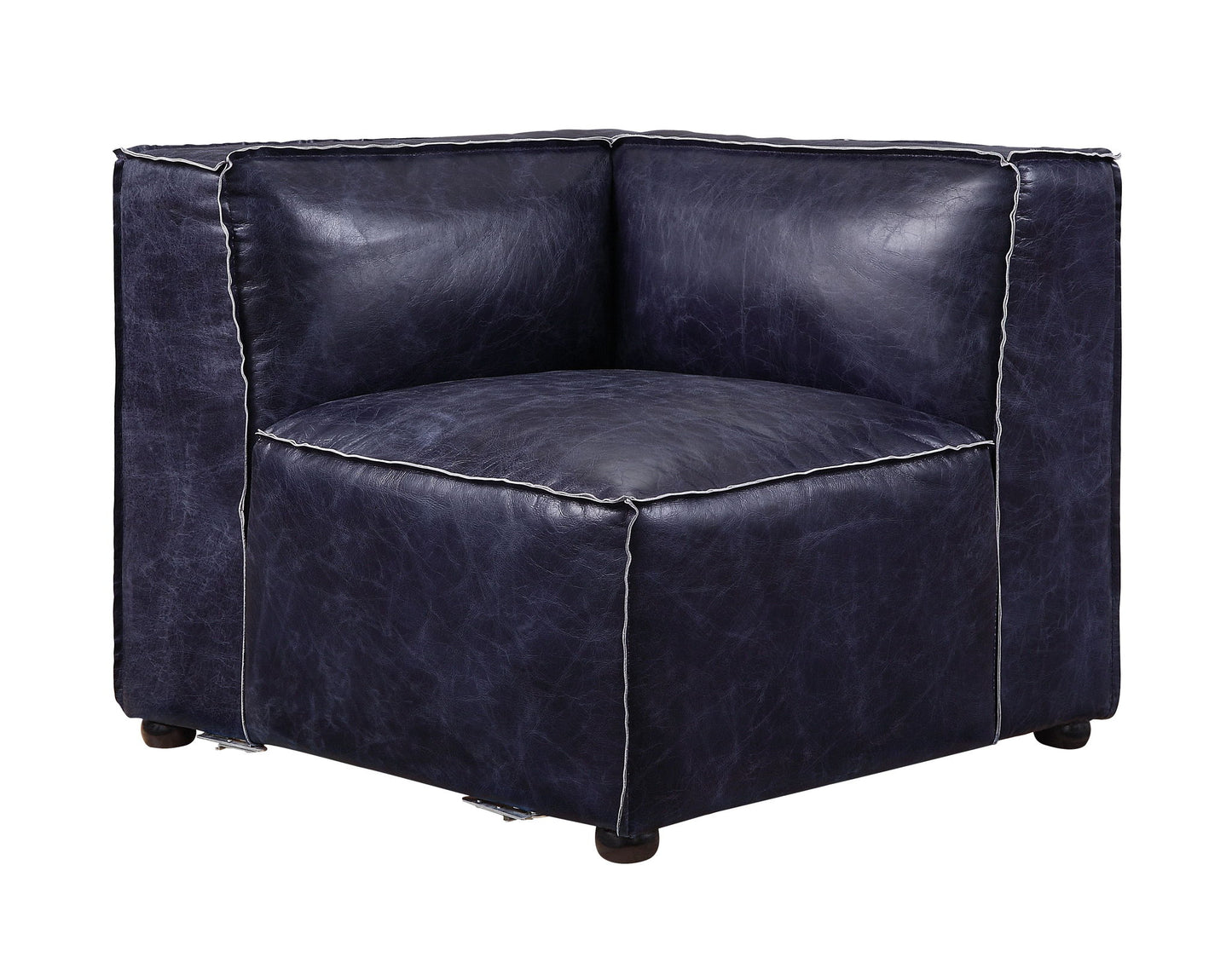 Birdie - Modular Wedge - Vintage Blue Top Grain Leather