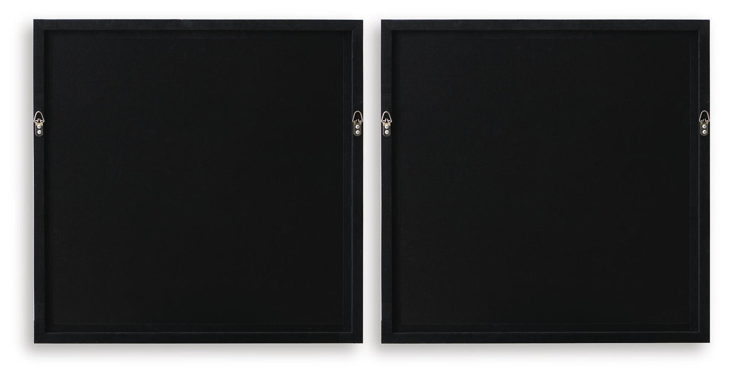 Downyard - Wall Art Set (Set of 2) - Black / Beige