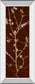 Branching Out Il By Diane Stimson - Mirror Framed Print Wall Art - Dark Brown