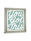 Positivity VII By Laura Marshall - Framed Print Wall Art - Green