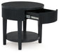 Marstream - Round End Table - Black