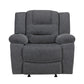 Redondo - Glider Recliner With Heat And Massage - Dark Gray