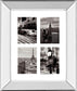 City Composite By Joseph Eta - Mirror Framed Print Wall Art - Dark Gray