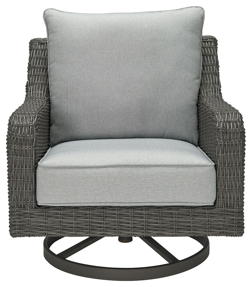 Elite Park - Swivel Lounge w/ Cushion - Gray