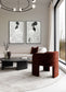 "Elegant Silhouette I" Hand-Painted With Rocks In Frame - Gray / Black / Rock