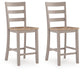Harperfeld - Barstool (Set of 2) - Natural / Gray
