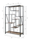 Brantley - Bookshelf - Antique Oak & Sandy Gray