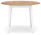 Gesthaven - Round Dining Room Drop Leaf Table Set