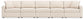 Modmax - Straight Sectional - Oyster