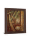 Palm Relic Harmony - 28" x 34" Framed Wall Art - Dark Brown