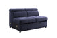 Nekoda - Sectional Sofa With Storage & Ottoman - Navy Blue Fabric